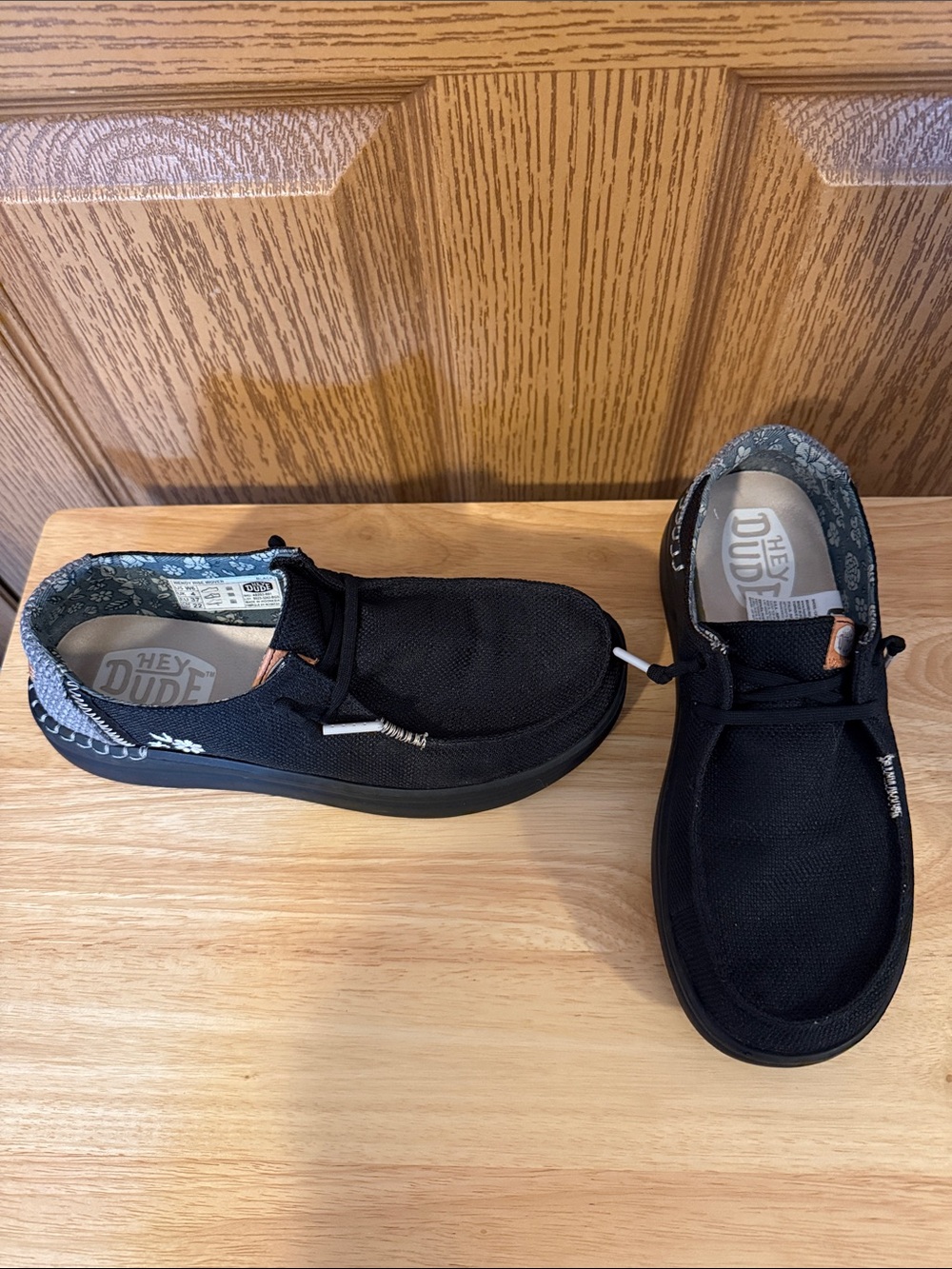 Hey Dude Black Casual Slip-On Loafers